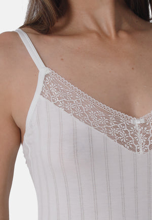 Sassa Natural Stripe Cami - Ivory