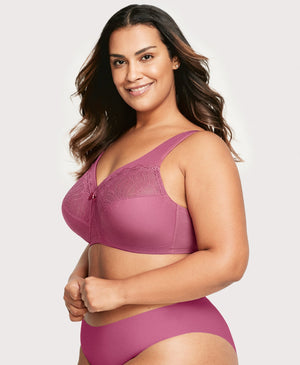 Glamorise MagicLift Natural Shape Bra - Red Violet