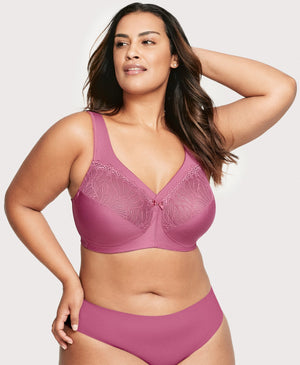 Glamorise MagicLift Natural Shape Bra - Red Violet