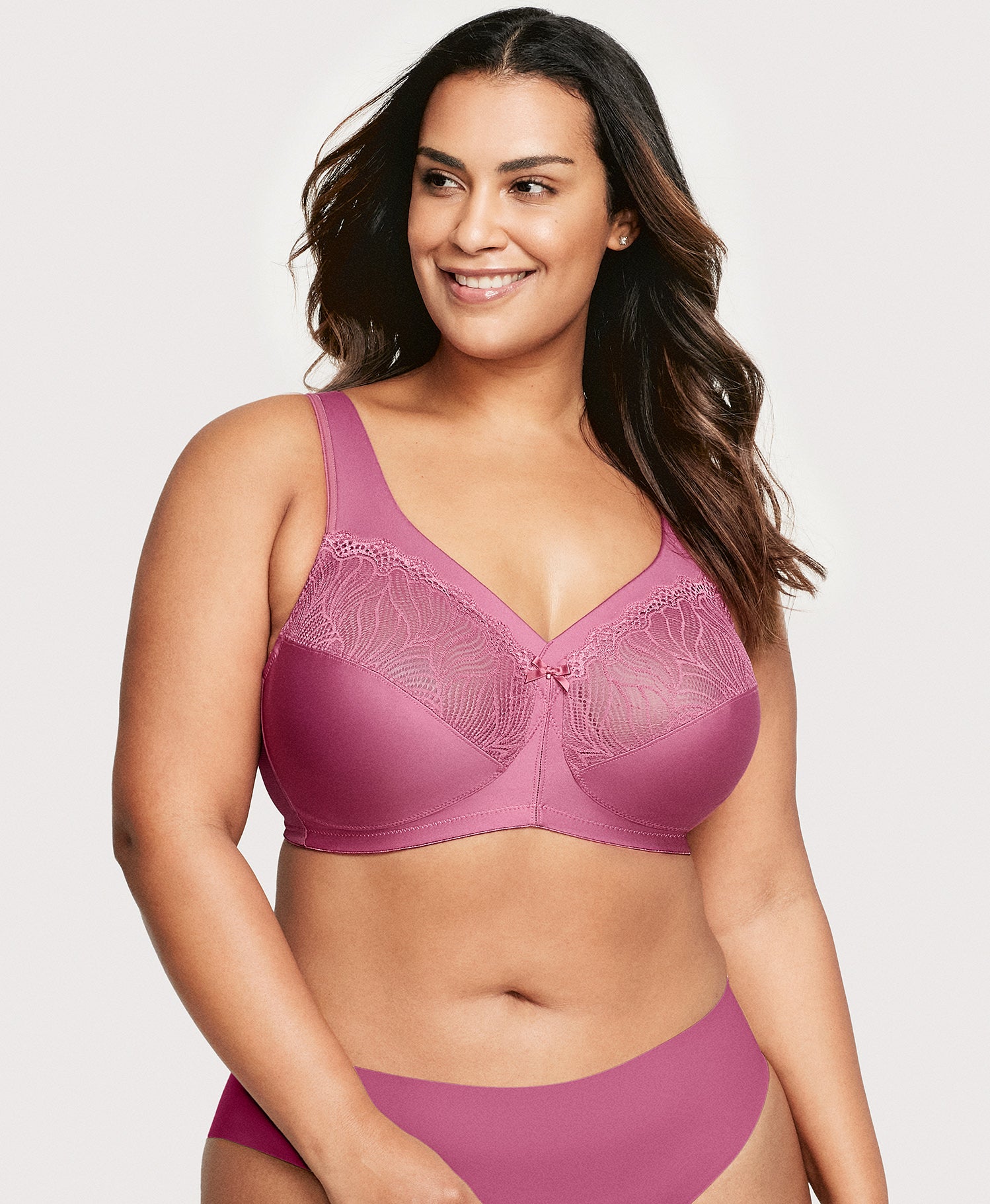 Glamorise MagicLift Natural Shape Bra - Red Violet