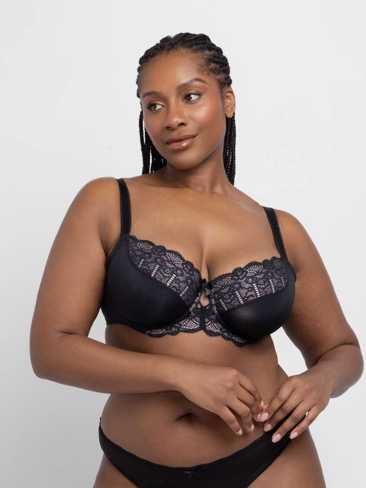 Celine Full Cup Bra - Black