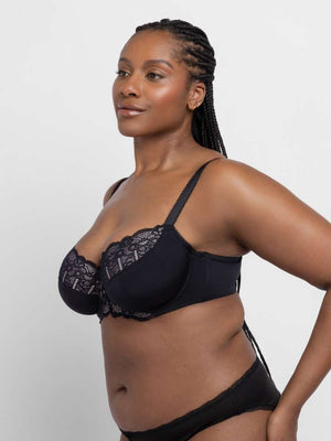 Celine Full Cup Bra - Black