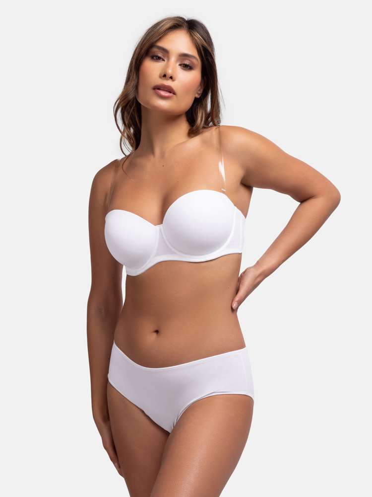 Dorina Michelle Balcony Strapless Bra - White