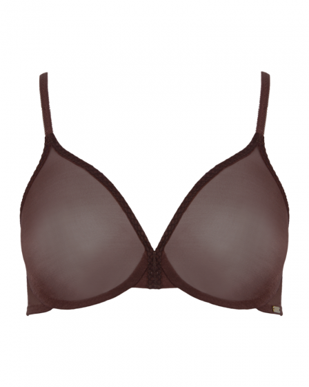 Glossies - Sheer Bra - Brown