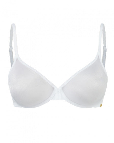 Glossies - Sheer Bra - White