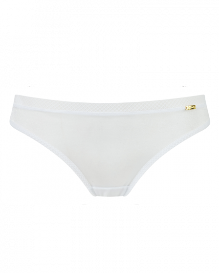 Glossies - Sheer Briefs - White