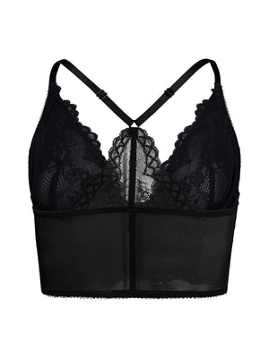 Superboost Lace - Deep V Front Closure Bralette - Black