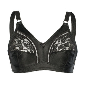 Sassa No-wire Vintage Inspired Bra - Black