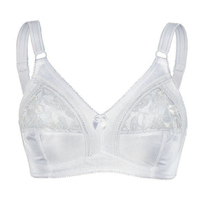 Sassa No-wire Vintage Inspired Bra - White