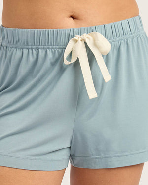 Boody Goodnight Sleep Shorts - Mineral Blue