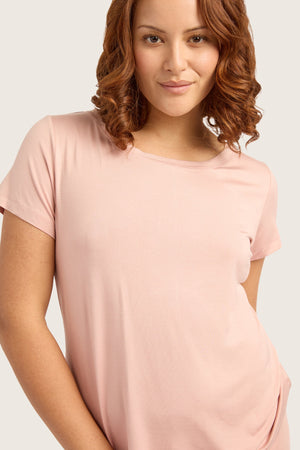 Goodnight Sleep Tee - Dusty Pink