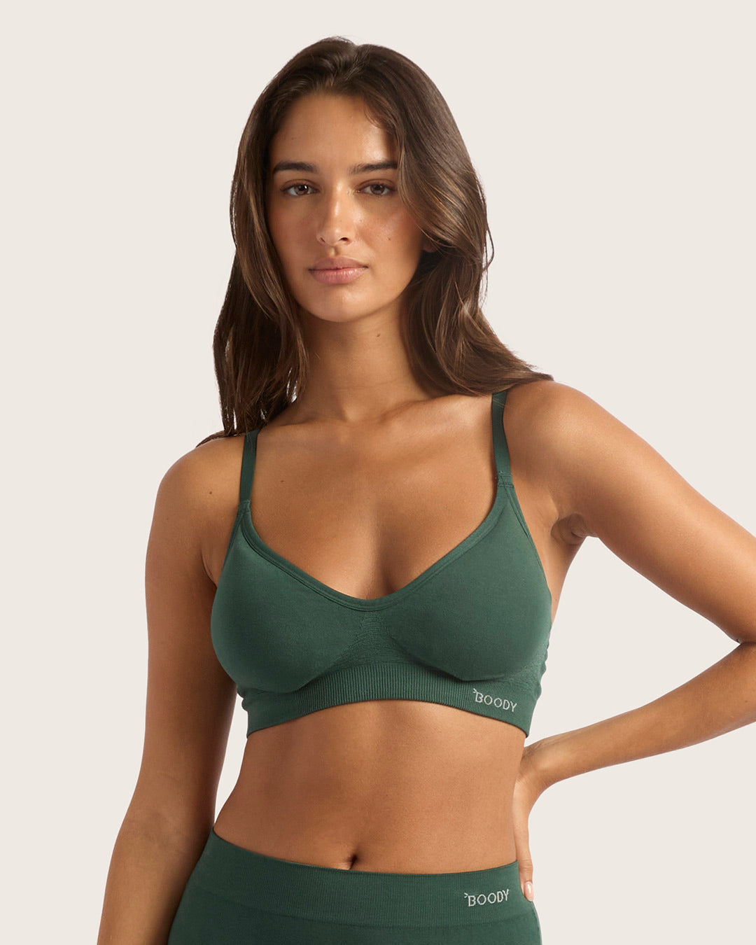 Boody Wireless T-Shirt Bra - Emerald Green