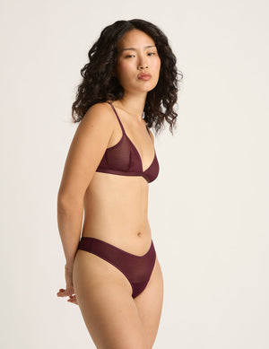 Boody FreeMesh Triangle Bralette - Fig