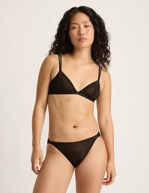Boody FreeMesh Triangle Bralette - Black