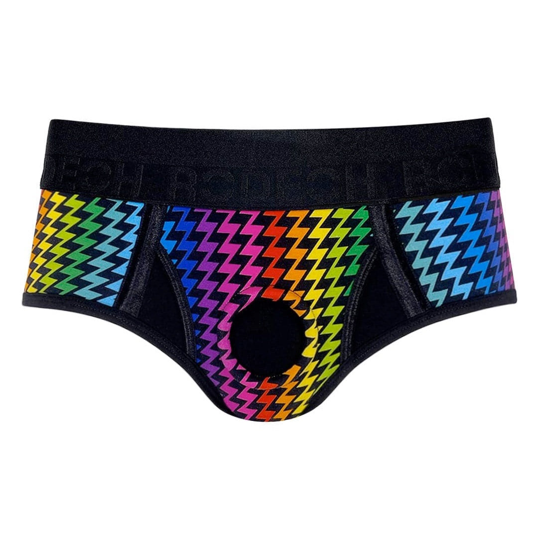 Rodeoh Brief+ Harness - Rainbow Lightning