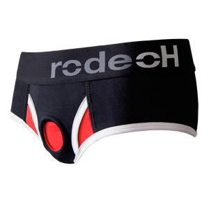 Rodeoh Brief+ Harness - Black & Red