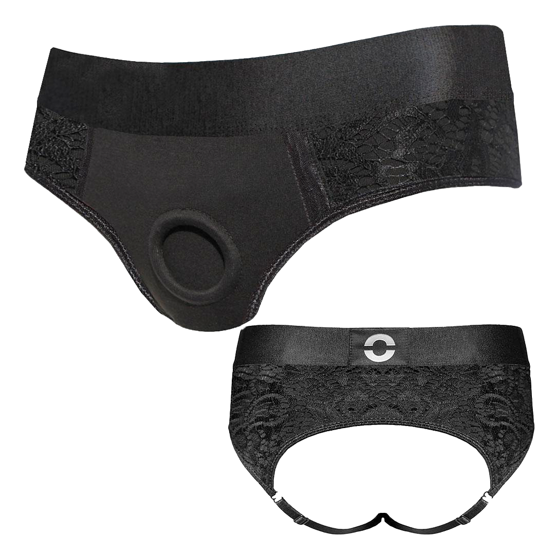 Rodeoh Cheeky Panty+ Harness - Black