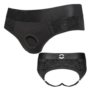Rodeoh Cheeky Panty+ Harness - Black