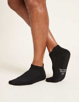Boody Men's Sports Ankle Socks - Black