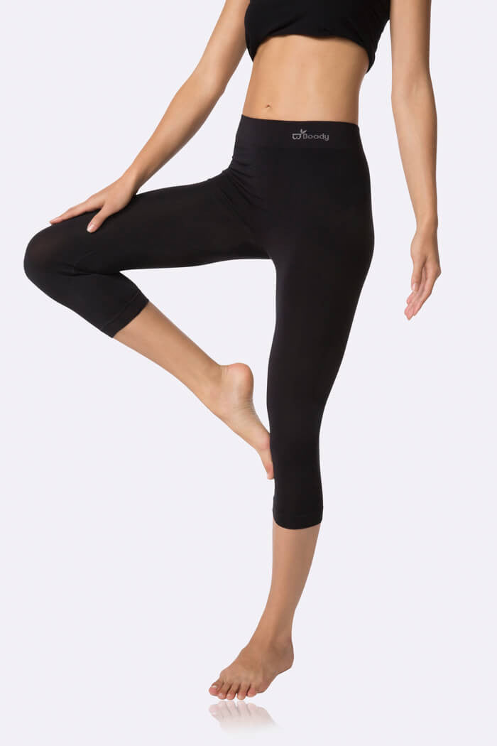 Boody 3/4 Length Leggings - Black