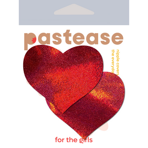 Pastease Reusable Red Heart Nipple Pasties