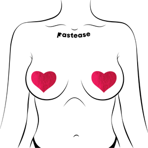 Pastease Reusable Red Heart Nipple Pasties