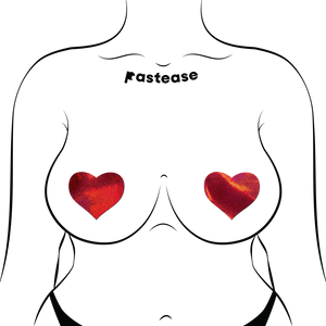 Pastease Reusable Red Heart Nipple Pasties