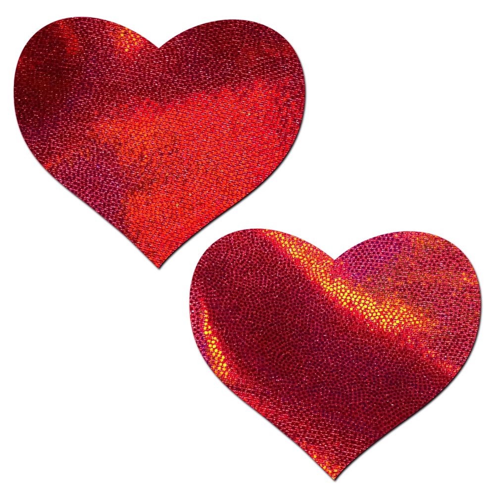 Pastease Reusable Red Heart Nipple Pasties