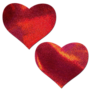 Pastease Reusable Red Heart Nipple Pasties