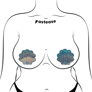 Pastease Two-Tone Shell Nipple Pasties