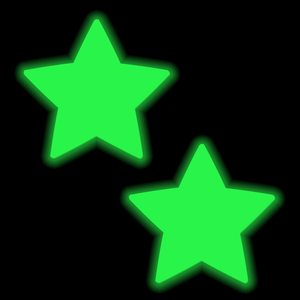 Pastease Glow in the Dark Star Nipple Pasties