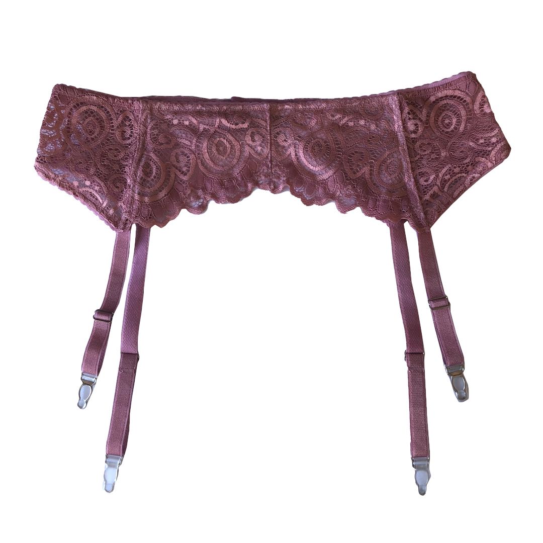 Beltza Dusty Pink Pinup Suspender Belt