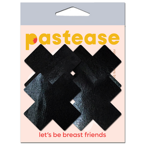 Pastease Black X Petite Nipple Pasties - Two Pairs